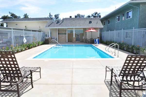 The Magnolia 9th Senior Apartments Pool view